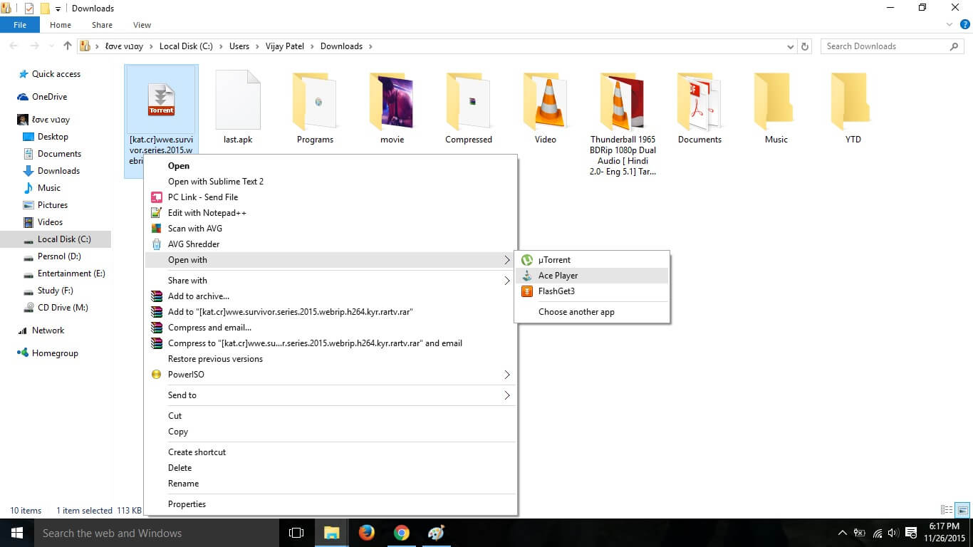 how to open a torrent file